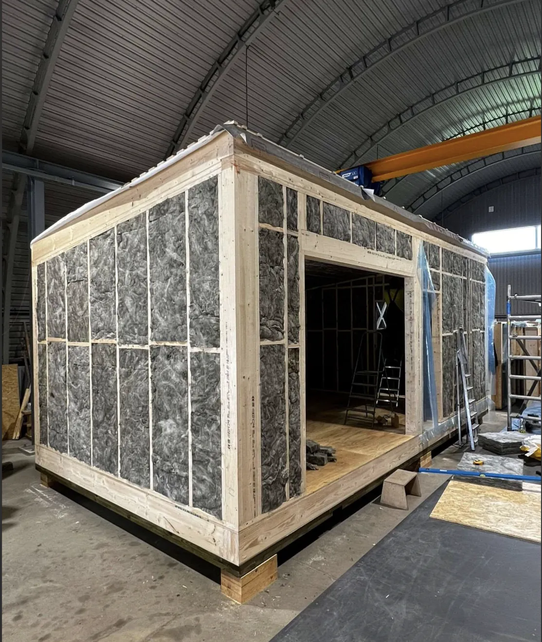 Insulated module, framing complete
